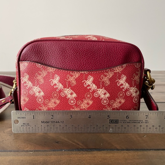 Lunar New Year Camera Bag 16 with Horse And Carriage Print and Varsity Stripe. - Picture 7 of 16